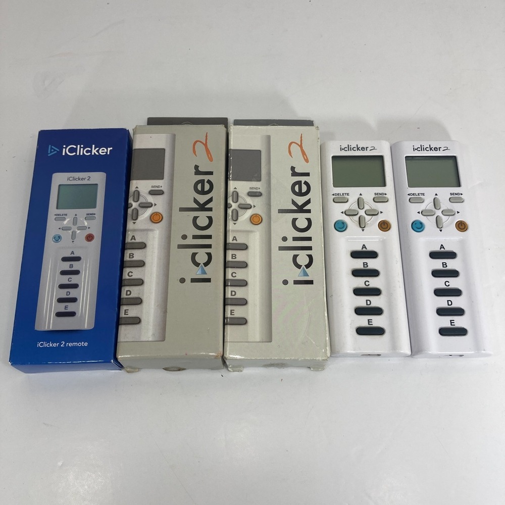 LOT OF 5 iClicker‎ 2 Classroom Response Student Remote Tested Working